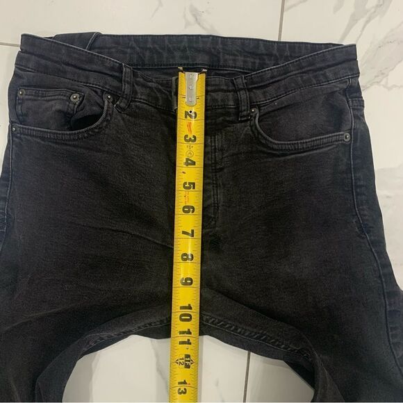 KSUBI Black Jeans Men’s 31 Chitch Laid Red Crosses Slim Fit Denim - Picture 5 of 14